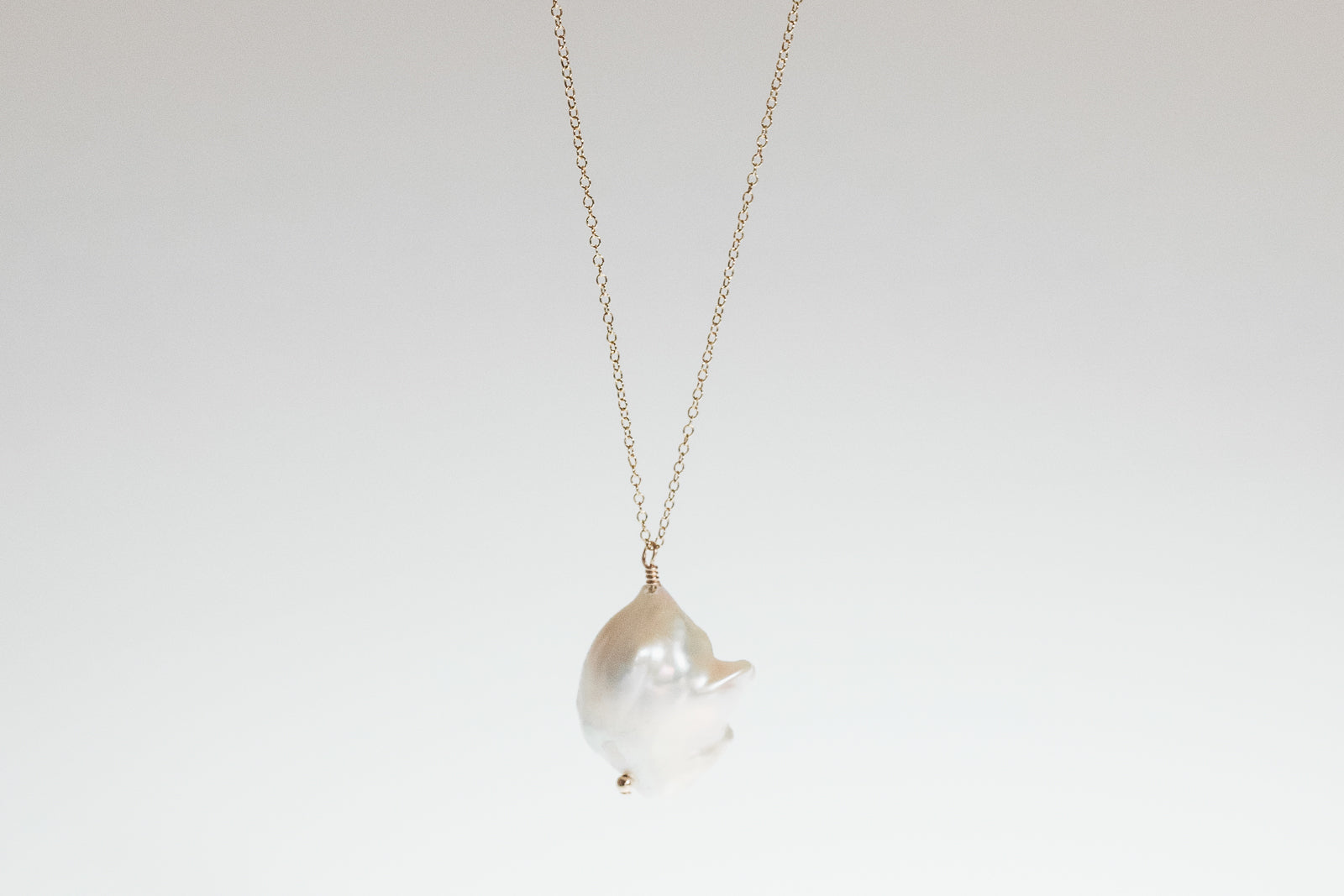 Baroque Pearl Drop Necklace